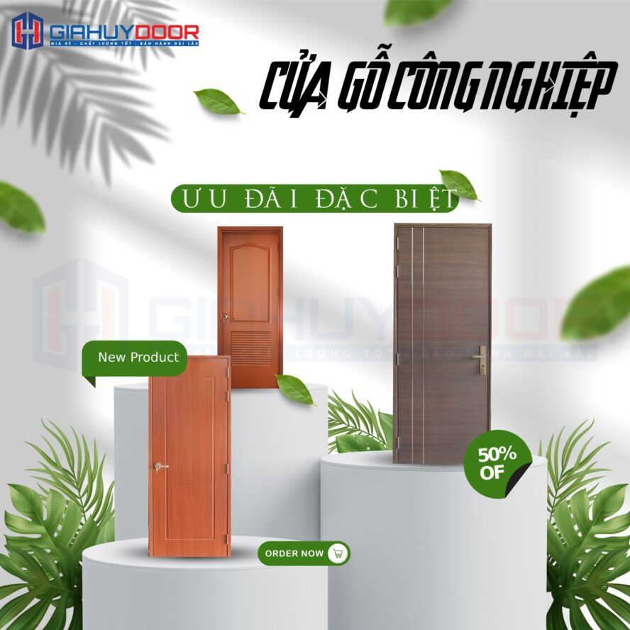 CỬA GỖ CÔNG NGHIỆP GIAHUYDOOR – SỰ LỰA CHỌN BỀN ĐẸP VÀ KINH TẾ
